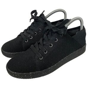 EILEEN FISHER Womens Clifton 4 Black Knit Sneaker Lace Up Shoes Comfort Size 8.5